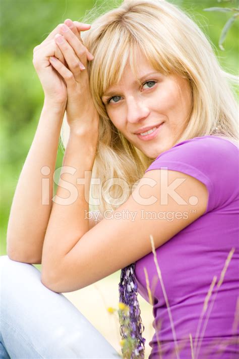 Portrait Of Blonde Woman Stock Photo Royalty Free Freeimages