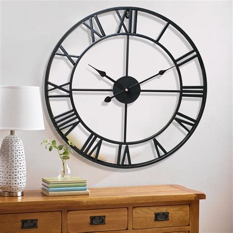 Buy 40cm50cm Large Metal Skeleton Wall Clock Antique Gold Home Decor