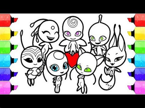 The kwamis it come with are really sturdy and don't pages with related products. Miraculous Ladybug Coloring Pages season 2 Kwami | How to ...