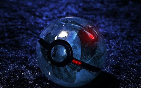 Night Space Red Reflection Sphere Blue Pok Mon Ball Lugia Light Darkness