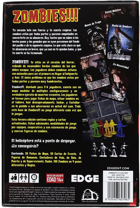 Zombies 12 zoologico zombie juego de mesa ludonauta es. Zombies!!! Tercera Edición | Juego de Mesa