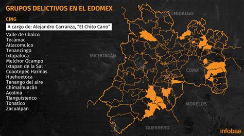 Cjng La Barredora Los Talibanes Así Es El Mapa Del Crimen Organizado En Estado De México
