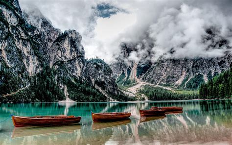 Lago Di Braies Lake Braies Dolomites Italy 2880×1800 Hd Wallpapers
