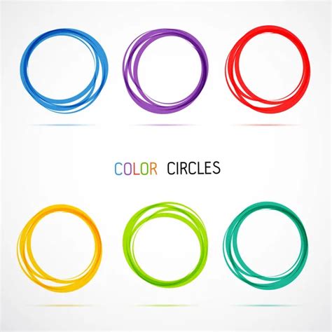 Color Circles Set Vector Illustration Stock Vector Image By