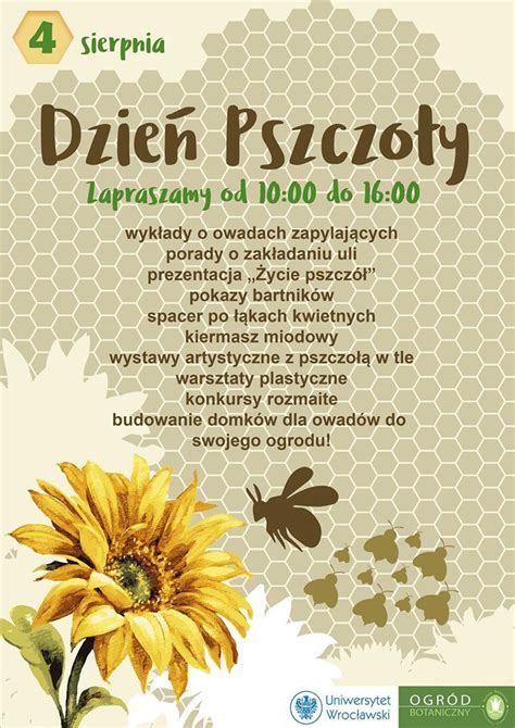 W niedzielę, 5 czerwca, nad jeziorkiem słonecznym na gumieńcach odbędzie się festyn dzień pszczoły, w ramach którego. Dzień pszczoły 2019 w Ogrodzie Botanicznym | go.wroclaw.pl