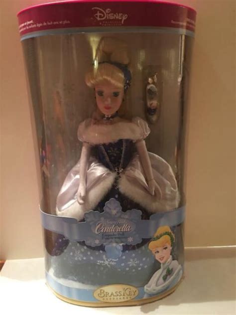 disney princess snowflake cinderella keepsake doll brass key porcelain for sale online ebay