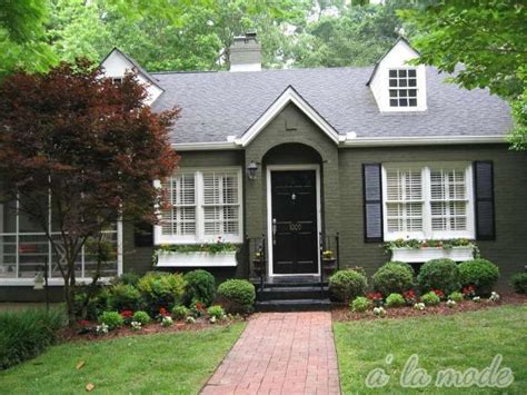 Image Result For Olive Painted Houses Brick House Paint Exterior