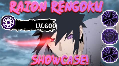 Shindo Max Level Raion Rengoku Showcase Youtube
