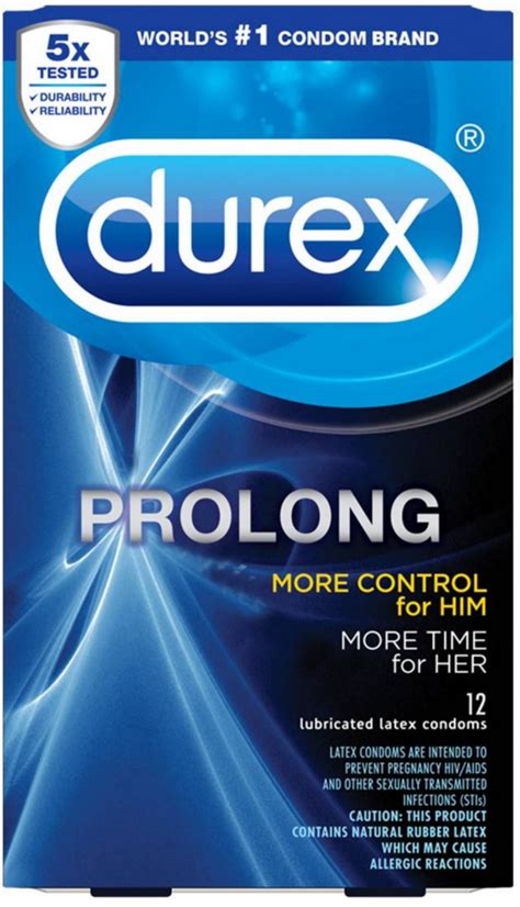 Durex Prolong Condom 12 Ea Pack Of 3