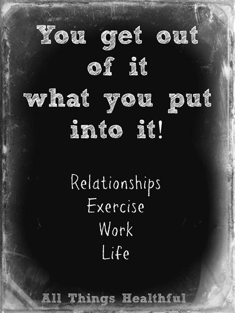 Are You Giving It Your All Relationship Exercises Quotes Working Life