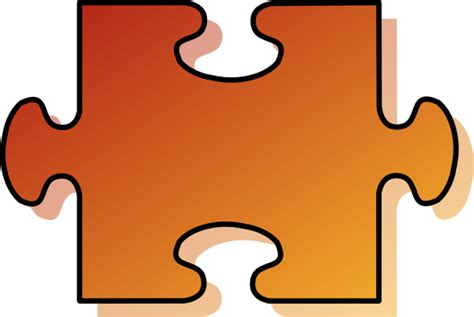 Jigsaw puzzle drawing at getdrawings | free download. Jigsaw Orange Puzzle Piece Clip Art at Clker.com - vector ...