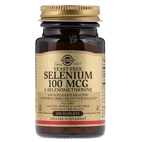 Solgar Selenium 100 Mcg 100 Tablets Iherb