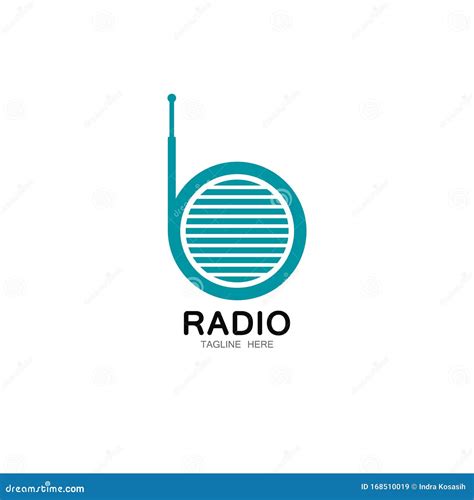 Ilustración Vectorial De Plantilla De Logotipo De Radio Ilustración Del