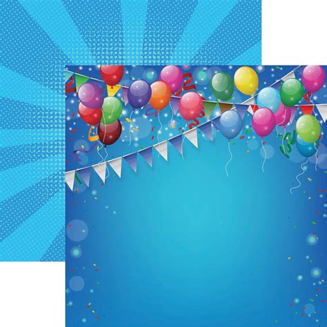 Birthday Bash Double Sided Cardstock 12x12 Birthday Bash 819442029841