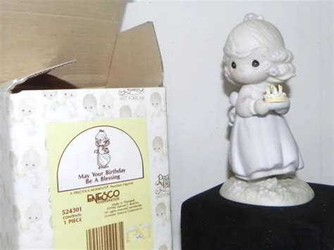 Estate Precious Moments Figurine 1990 May Your Birthday Be A Blessing Look 1279 Picclick