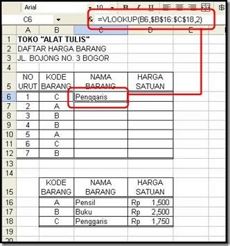 FUNGSI VLOOKUP dan HLOOKUP