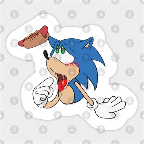 Ahegao Sonic Ahegao Sticker Teepublic