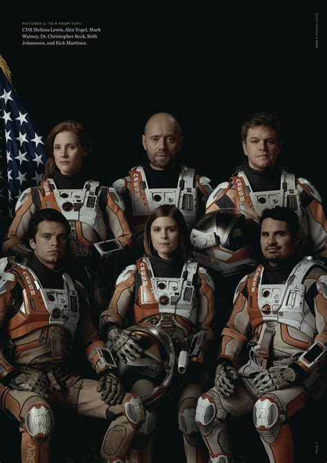 The Martian Cast Jessica Chastain Aksel Hennie Matt Damon