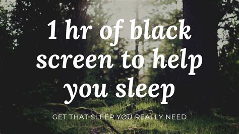 1 Hour Of Pitch Black Screen With Relaxation Music To Help You Sleep