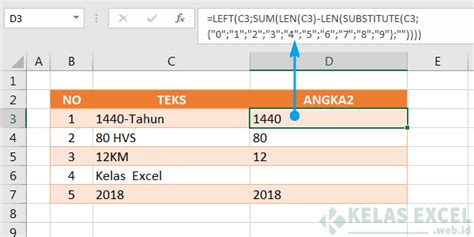 Rumus Mengambil Atau Memisahkan Angka Di Excel The Best Porn Website