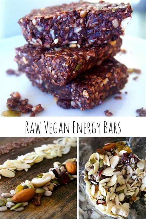 This new energy bar's 1st ingredient is 100% whole grains. Raw Vegan Energy Bars | Recipe | Healthy afternoon snacks ...