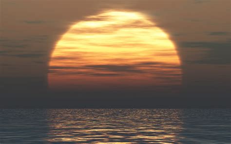 Sunlight Digital Art Sunset Sea Water Reflection Sky Sunrise