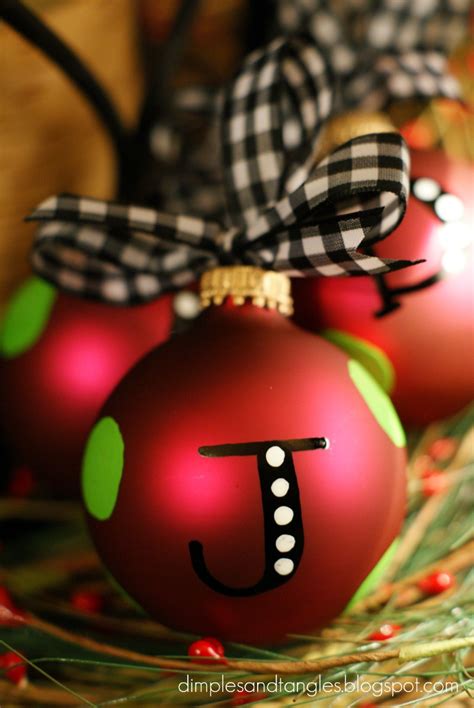 Personalized Ornaments Dimples And Tangles