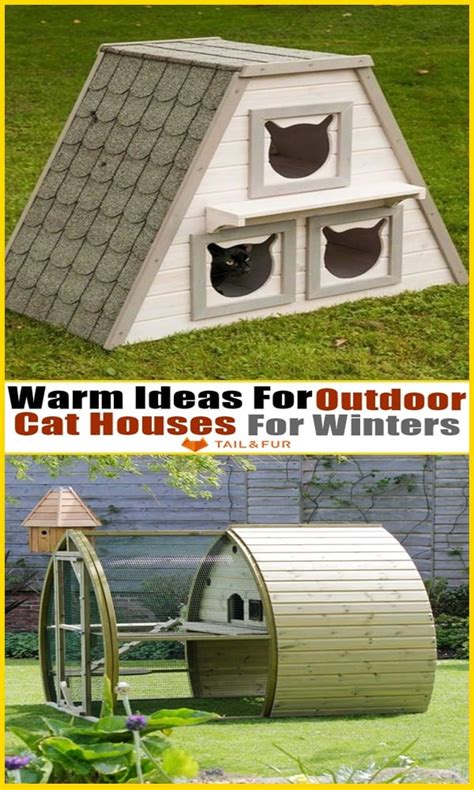 35 Warm Ideas For Outdoor Cat Houses For Winters