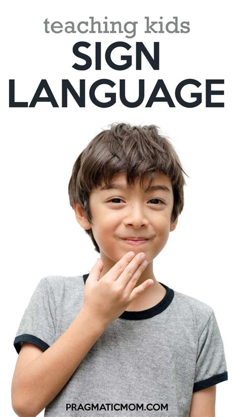Sign Language For Kids Pragmatic Mom