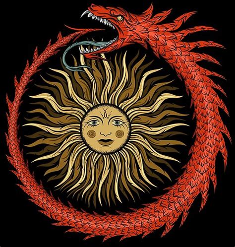 Maybe you would like to learn more about one of these? "Ancient Egyptian symbol Ouroboros" Poster by marina-arts ...