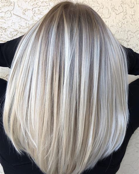 Grey Blonde Hair Best Hairstyles Mid Length Hair