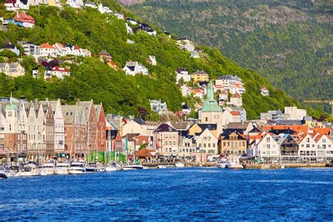Bergen Harbour District Stock Image Image Of Norway 250666577