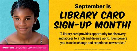 September Is National Library Card Sign Up Month Glatfelter Memorial