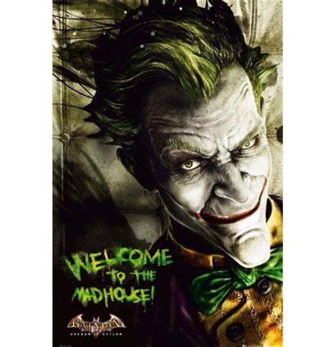 Batman Arkham Asylum Joker Poster Maxi 61x915 Cm Originale Online