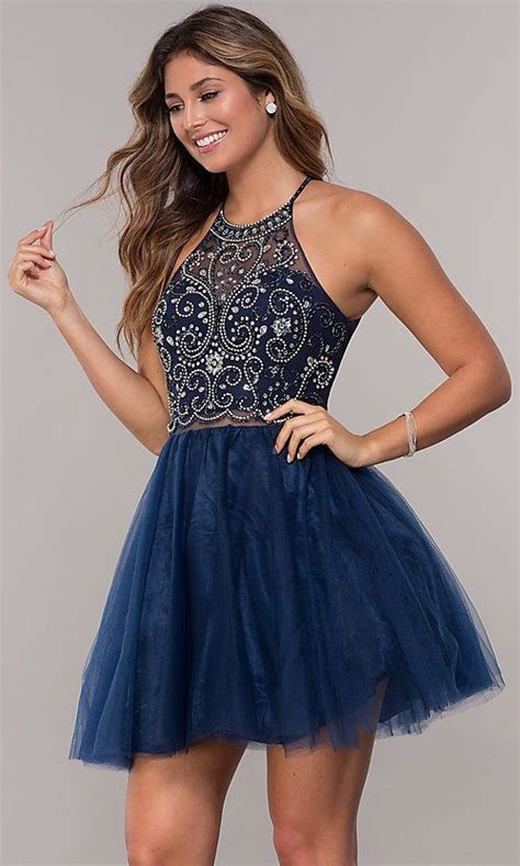 Short Mock Two Piece Hoco Dress By Promgirl Hoco Dresses Homecoming