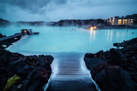 Geothermal Spa Blue Lagoon In Reykjavik Iceland Stock Photo Image