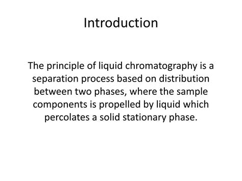 Ppt Liquid Chromatography Powerpoint Presentation Free Download Id