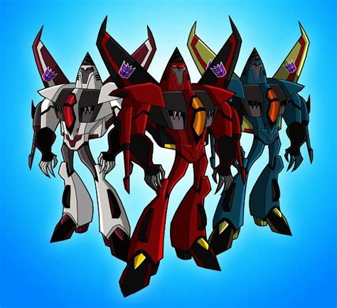 Transformers Animated Coneheads Thrust Dirge And Ramjet Arte Robot