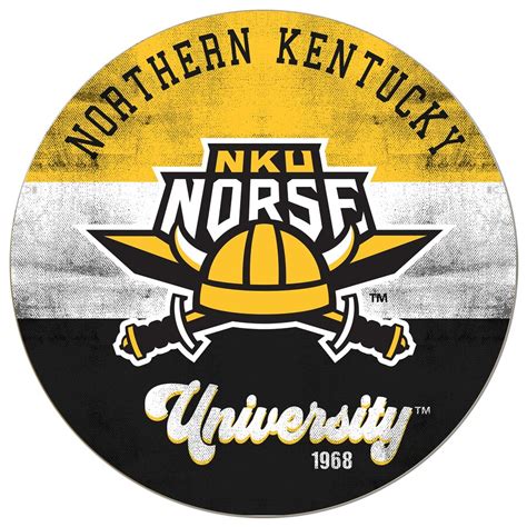 Northern Kentucky University Norse 20 X 20 Retro Logo Circle Sign