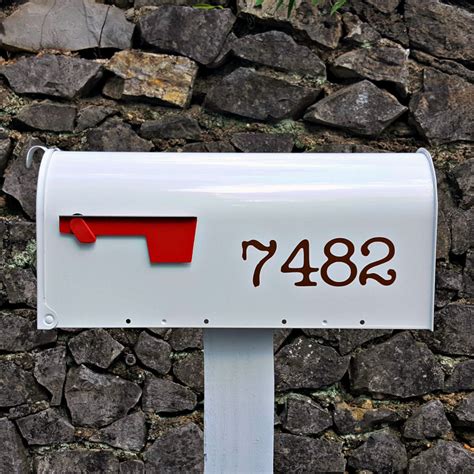 The size of the stencils will vary depending on the size of the font you order. Traditional style mailbox numbers