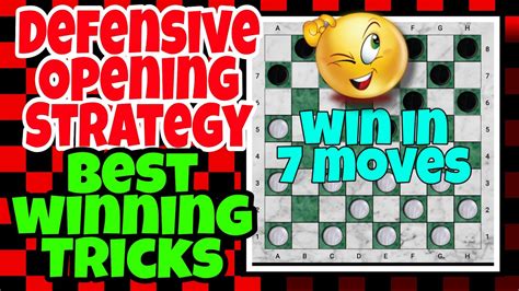 Checkersdama Strategy Defensive Opening Moves And Tricks Checkers