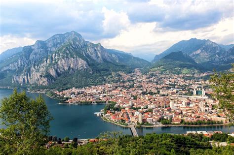 Lecco Lake Como Italy Stock Photo Image Of Lombardy 79755800