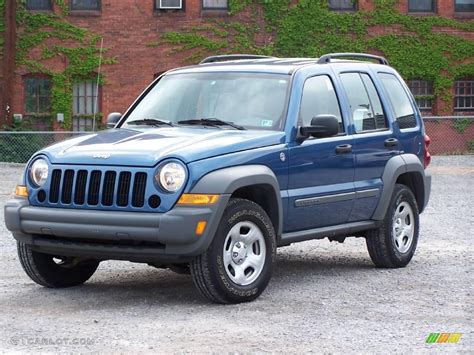 The 2006 jeep liberty is well suited for small suv buyers who plan on making numerous trips into the wilderness. 2006 Atlantic Blue Pearl Jeep Liberty Sport 4x4 #11169733 ...