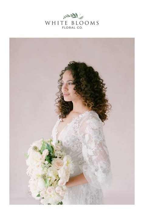 If you want to save some money, or just do something different for your wedding bouquet, consider these fun options that don't involve real flowers. White Lace Gown and Bridal Bouquet Featuring White Peonies ...
