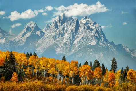 Grand Tetons In Fall By Matt Anderson Color Photograph Artful Home