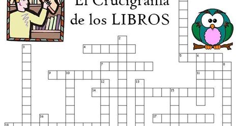 Verbanet Español Del Plata Crucigrama Sobre Libros Y Géneros Literarios