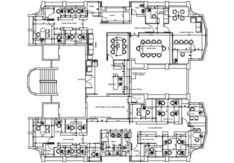 Cad Drawings Of Office Building Layout Autocad Software File Cadbull