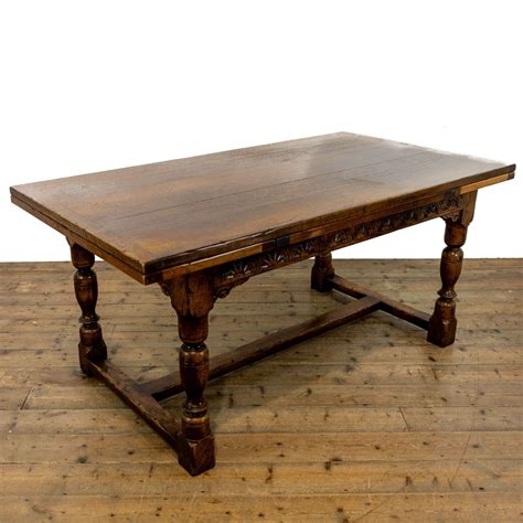 Extendable Antique Dining Table In The Jacobean Style In Antique Dining