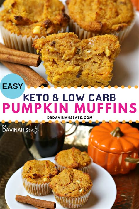 Low Carb And Keto Pumpkin Spice Muffins Recipe With Images Low Carb