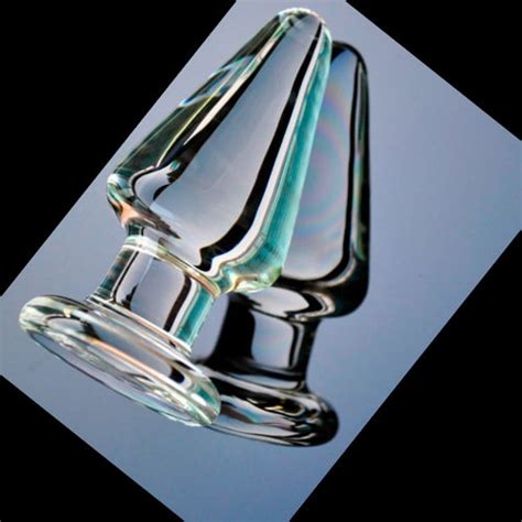 Large Big Size Crystal Glass Anal Plugpyrex Vagina Dildo